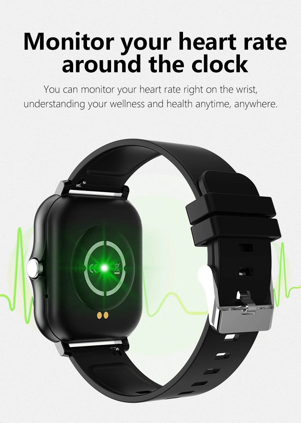 Smart watch with full touch screen