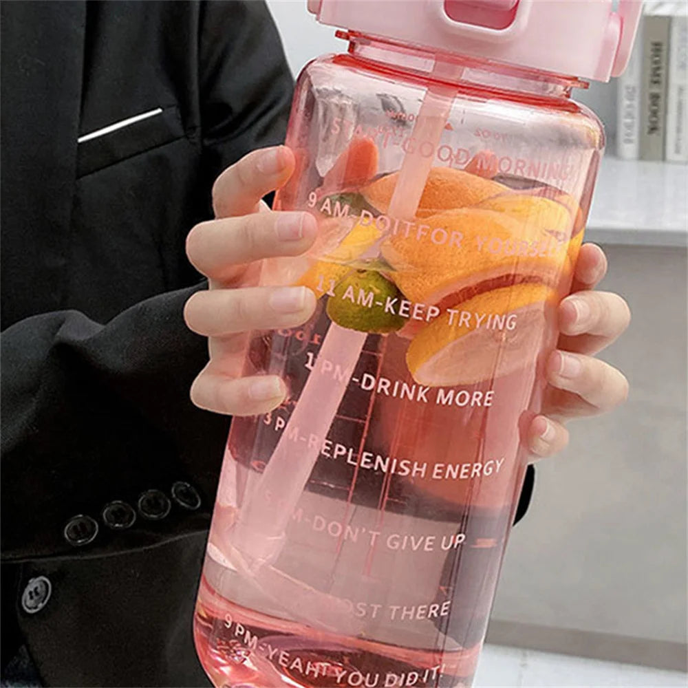 Water Bottle with Time Marker