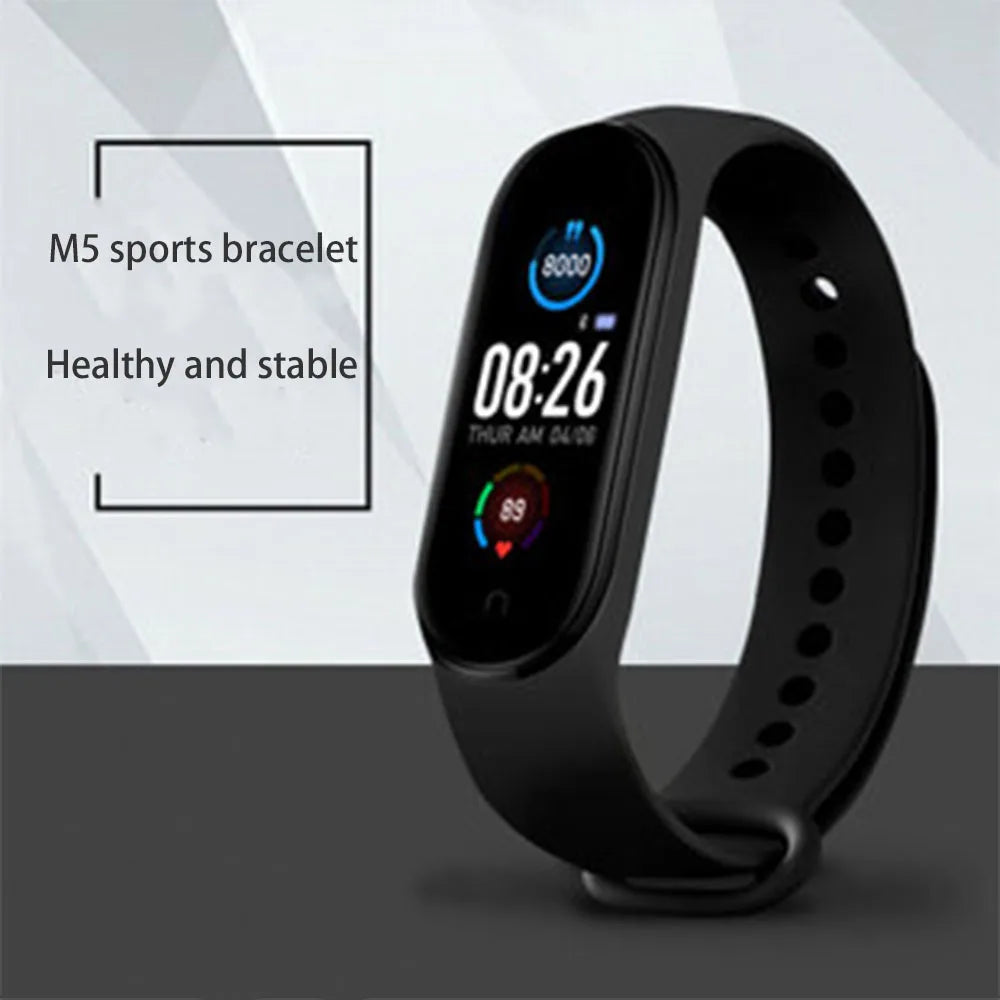 Mens Woman M5 Fitness Sport Wrist Pedometer