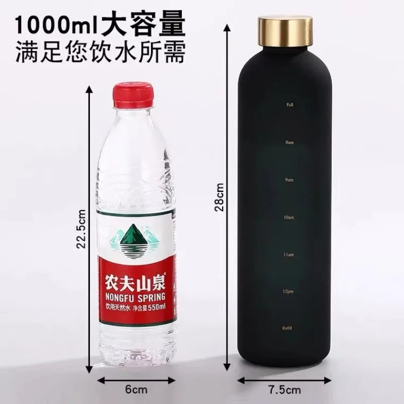 Water Bottle With Time Marker