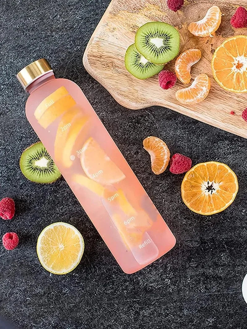 Water Bottle With Time Marker