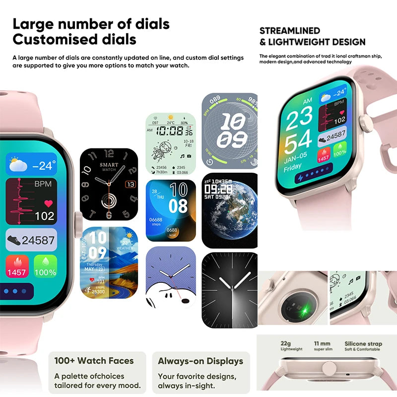 Smartwatches Men Women HD