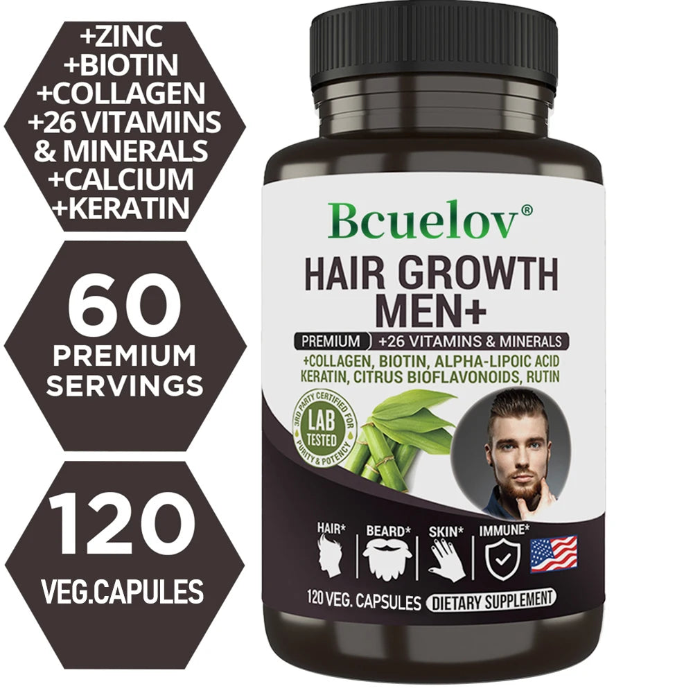Men's Multivitamin Supplement - with Vitamins A, C, D, E & B12, Zinc, Calcium, Magnesium