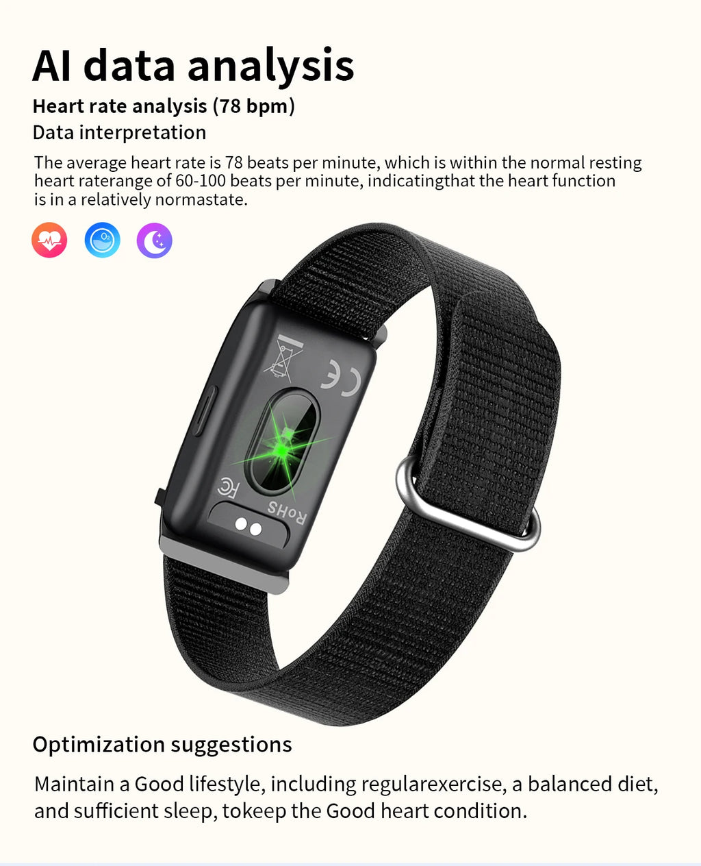 Fitness Tracker Smart Bracelet