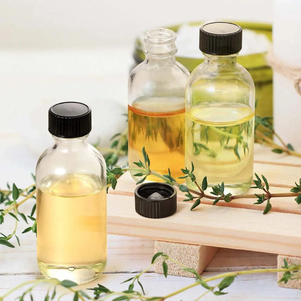 Small Clear Glass Bottles with Lids