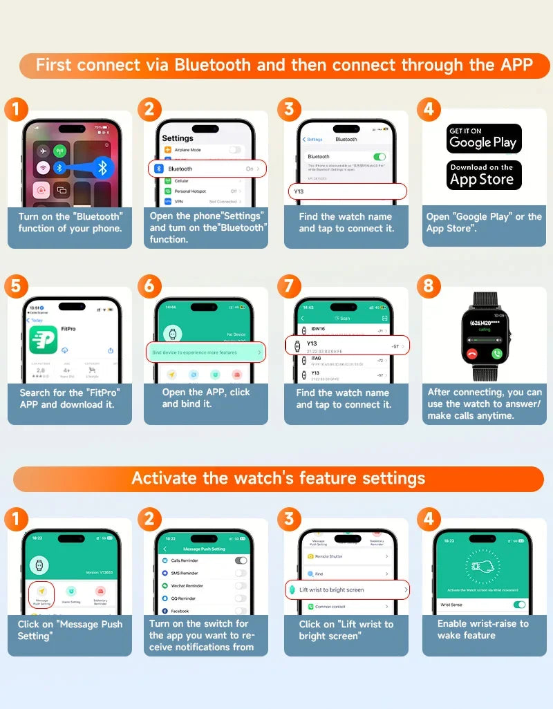 Smart watch for android phone