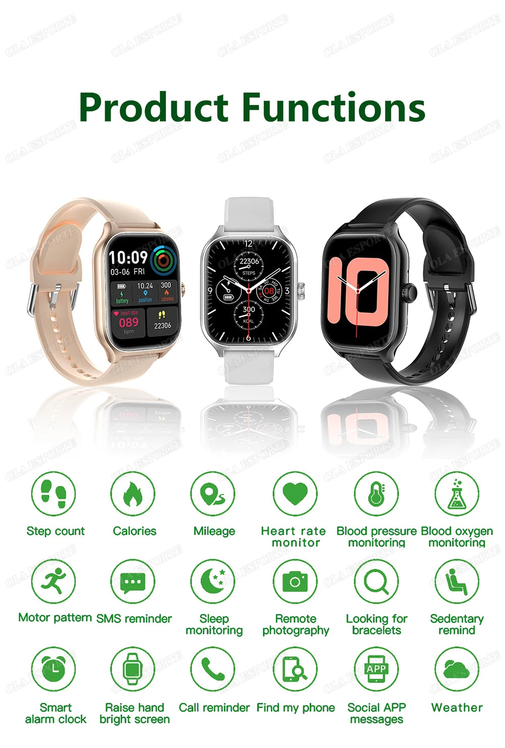 Smart Watch For Android IOS Watches 2.01inch