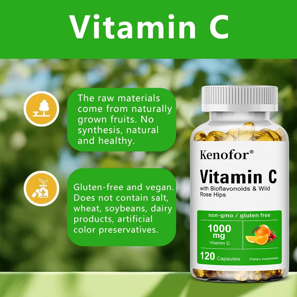 Vitamin C 1000mg - with Bioflavonoids & Wild Rose Hips