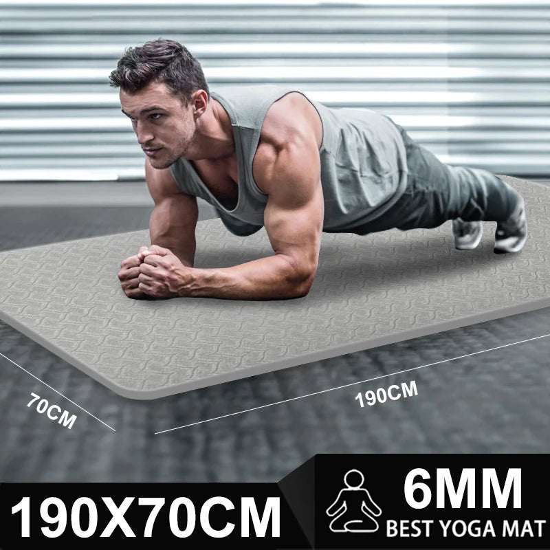 190CM Yoga Mat High Density Anti-Tear Exercise Mat