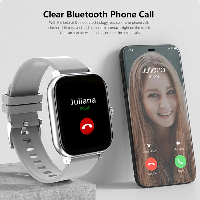 1.83'' Sport Smart Watch, Fitness Clock. Health Monitor Waterproof