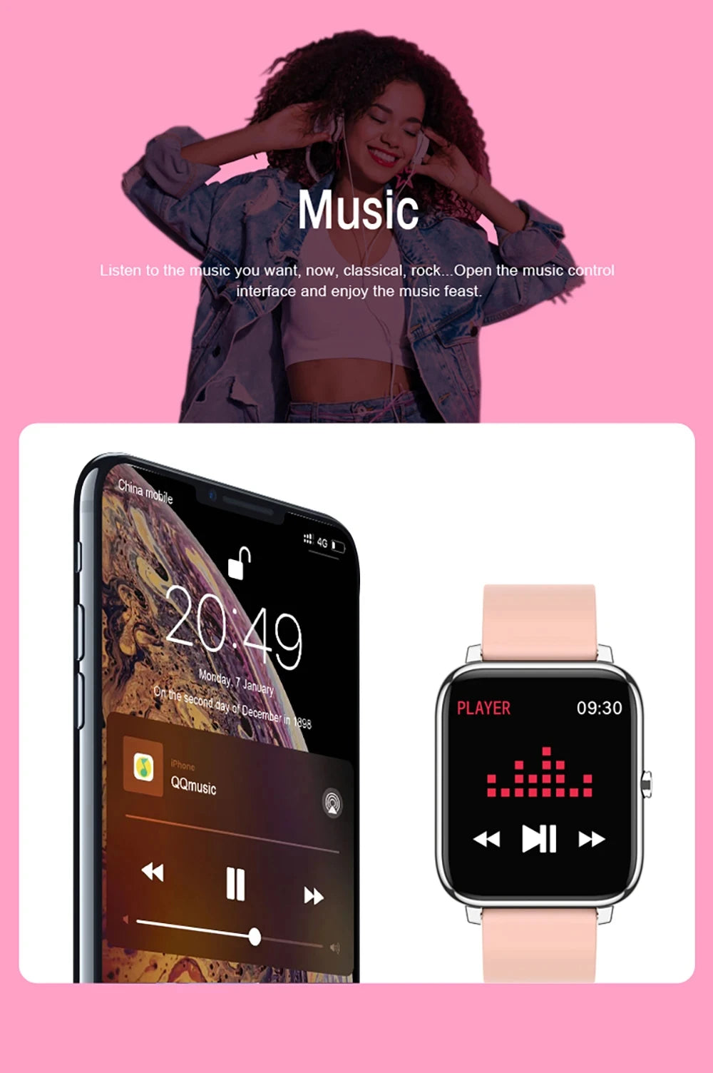 Smart Watches Men Women Sports Clock