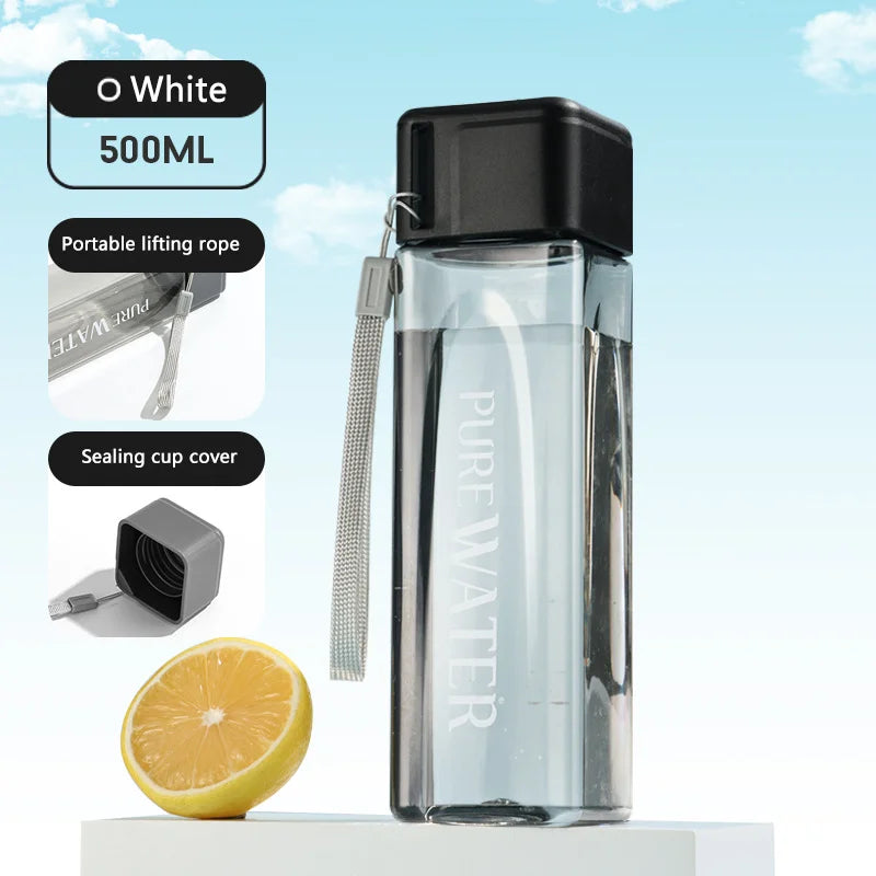 Simple Square Water Bottle Personalized