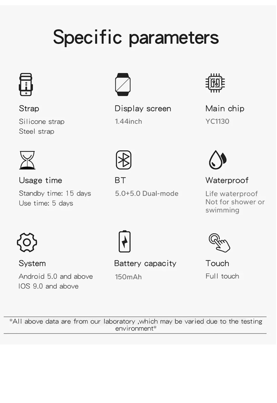 Smart watch for android phone