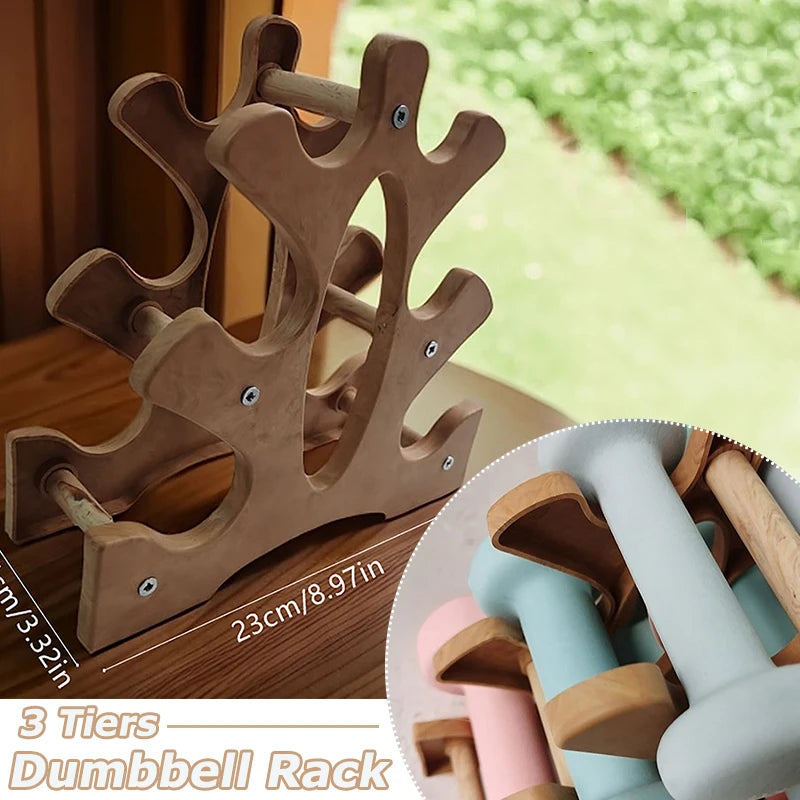 6 Slots Dumbbell Rack Home Sport Fitness Equipment
