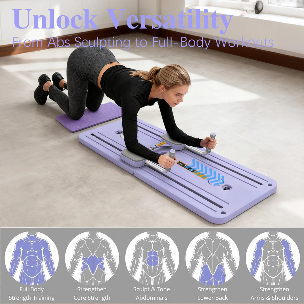 Multifunctional Home Fitness Folding Abdominal Board for Pilates Push Up