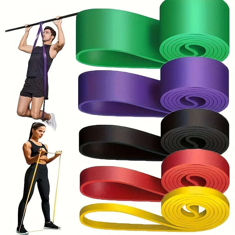 Resistance Bands Set for Gym Fitness Home Workout - Pull-Up Straps Leg Exercise Bands Assistive Equipment