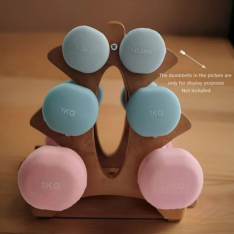 6 Slots Dumbbell Rack Home Sport Fitness Equipment