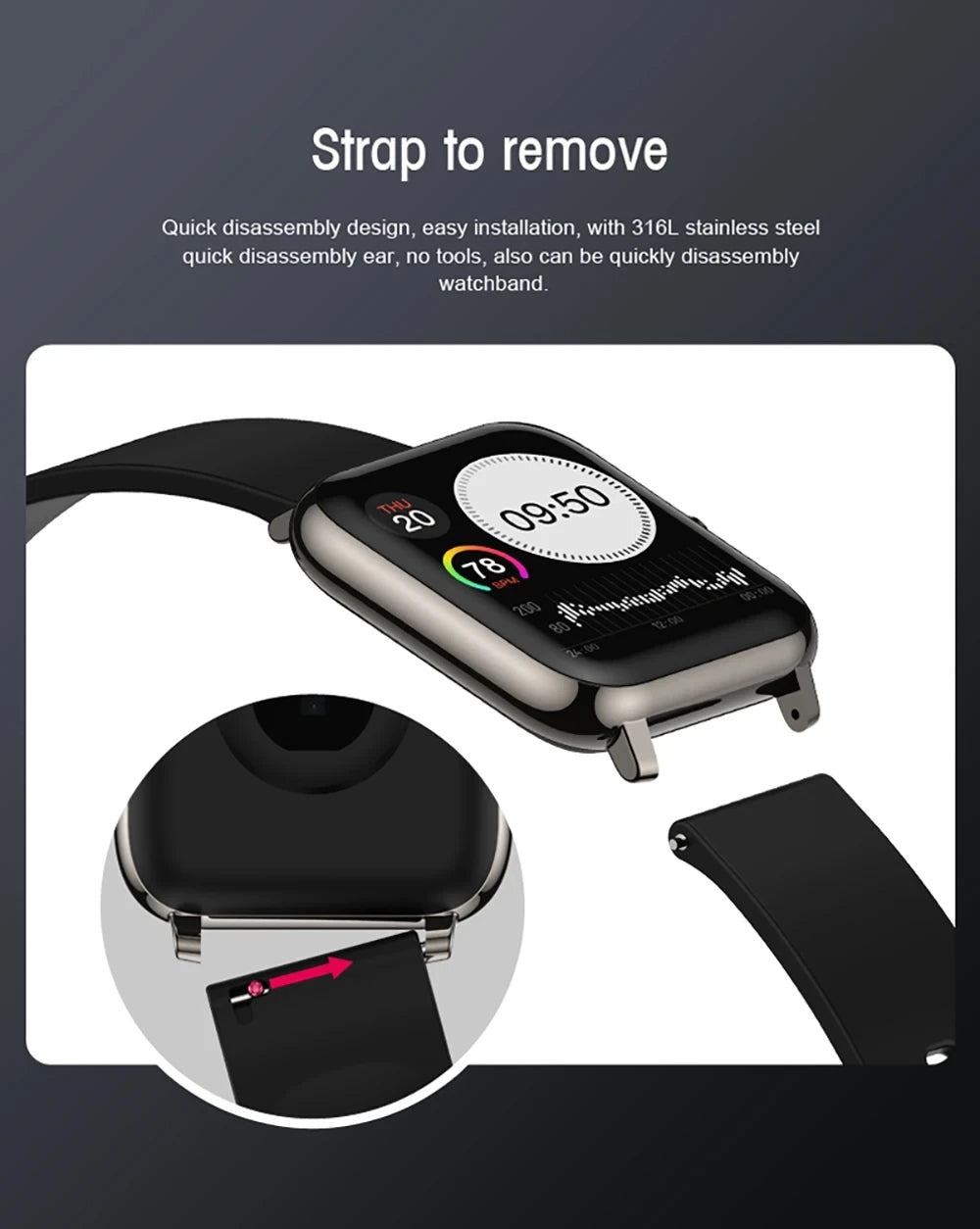 Smart Watches Men Women Sports Clock