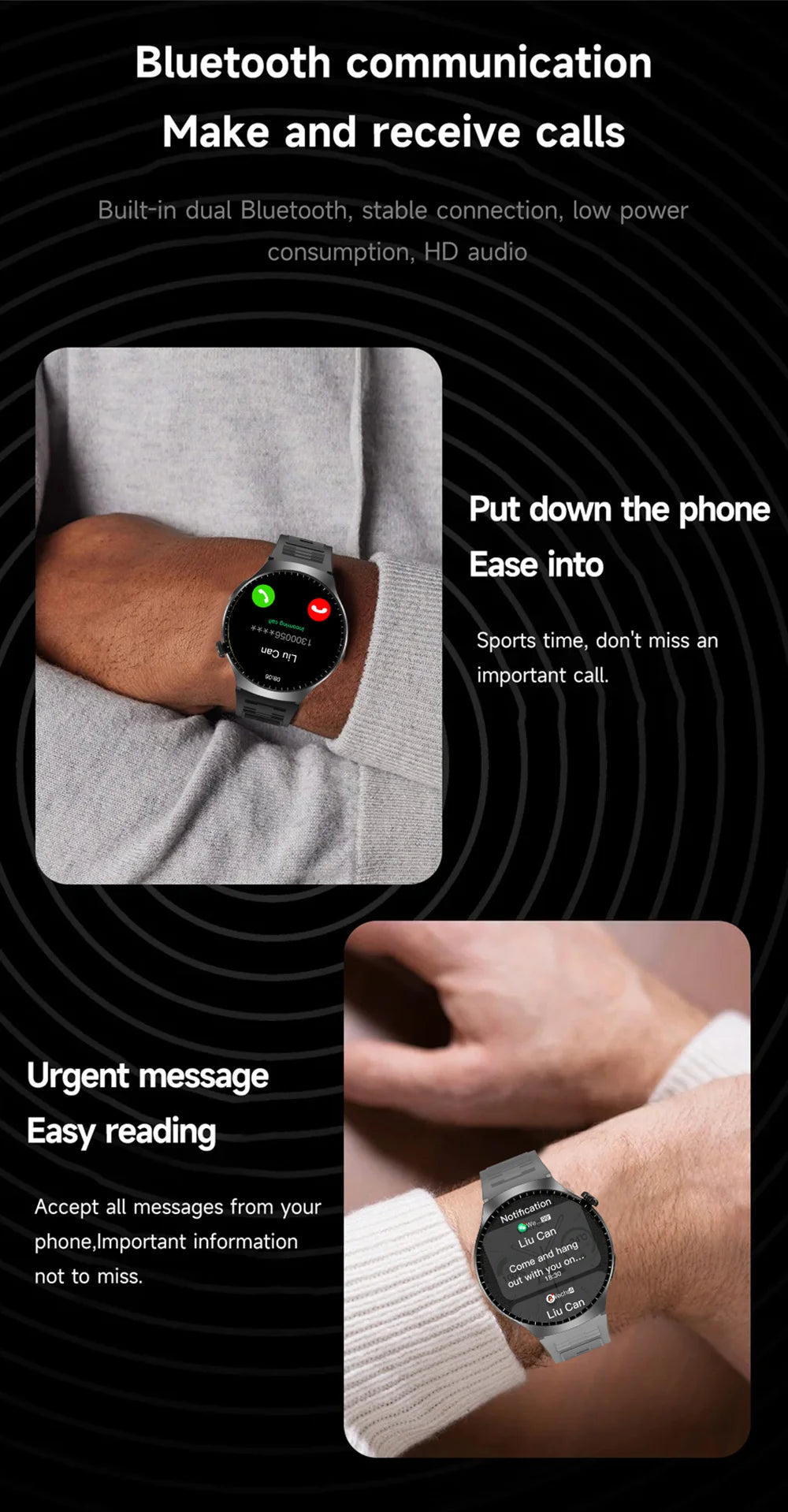 Men's Smart Watch HD Display