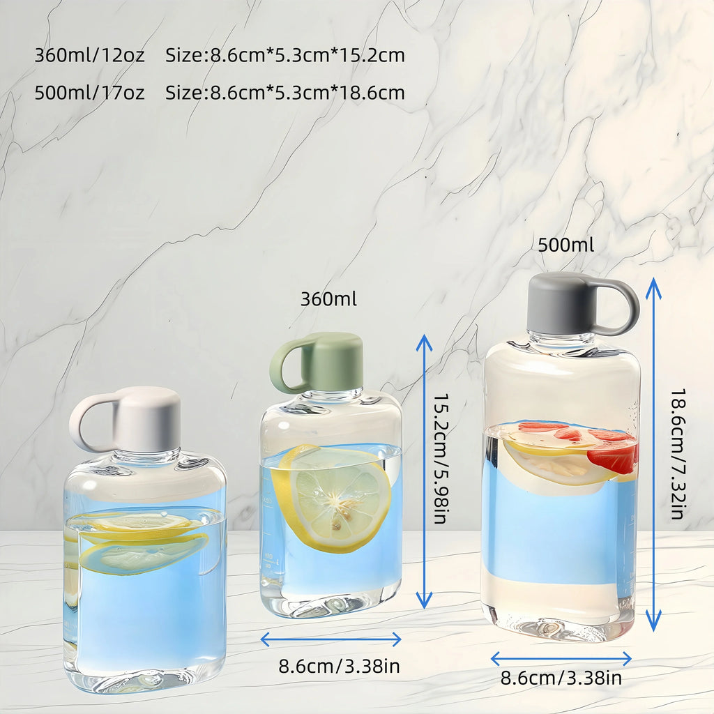 Water Botlte Flat Bpa Free Sport Clear Plastic