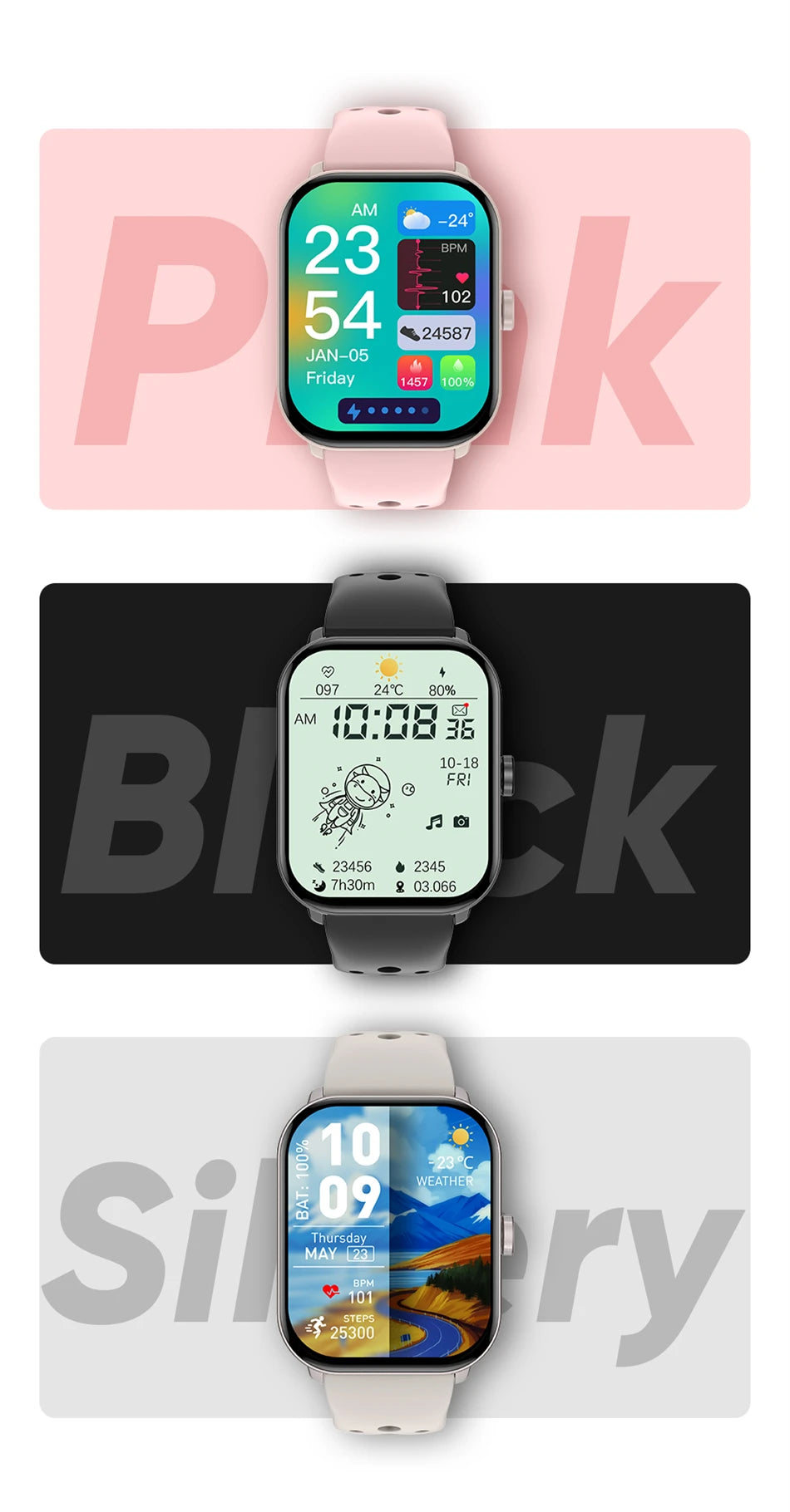 Smartwatches Men Women HD
