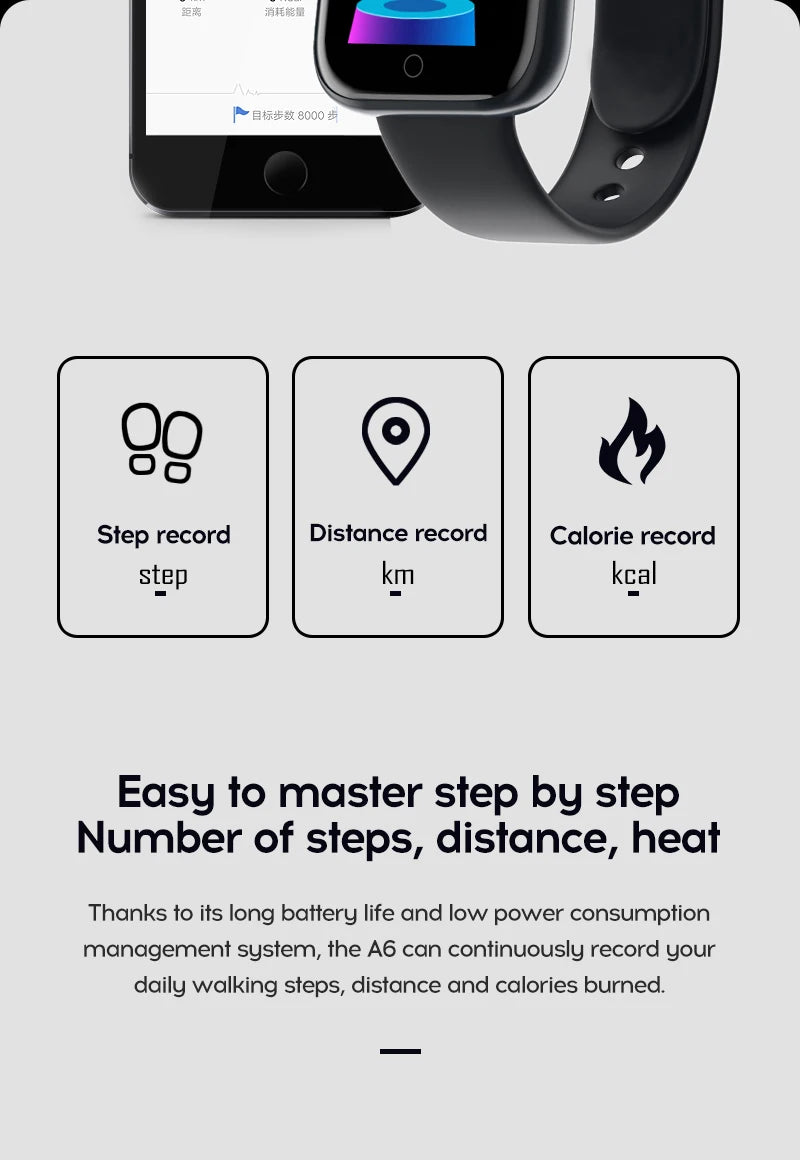 Smart Watch For Women Men Wristwatch