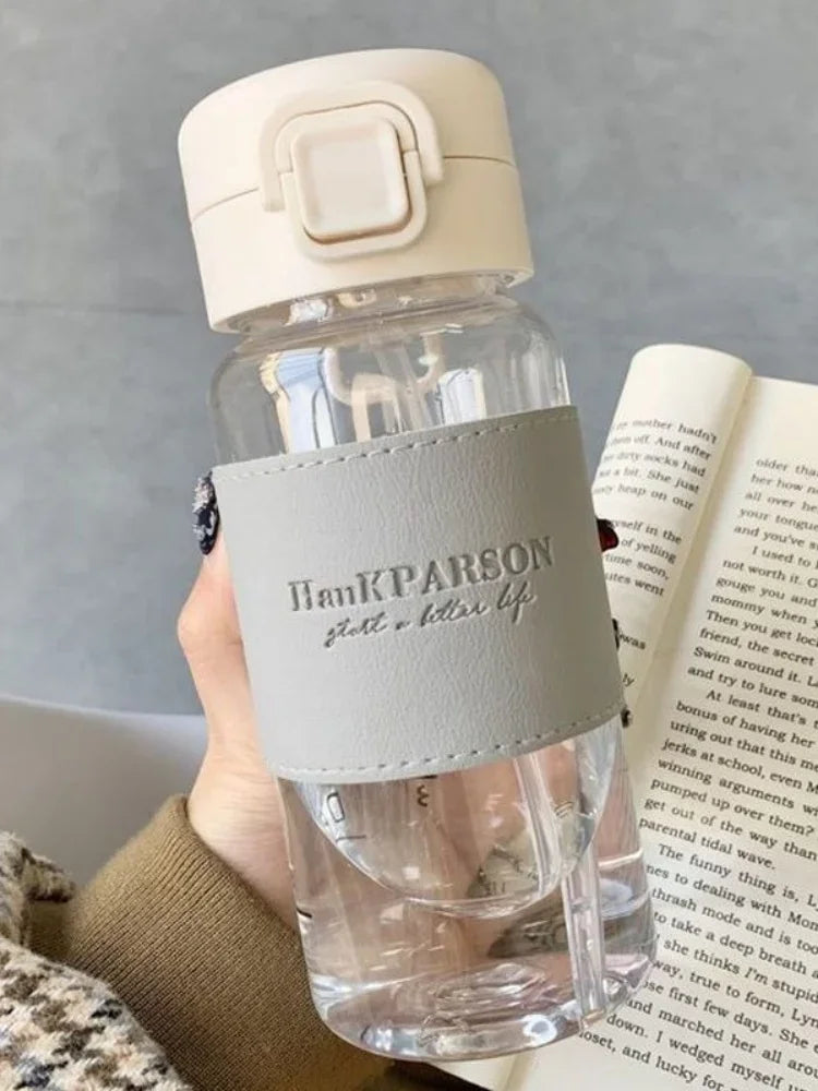 Water Bottle with Straw Creative