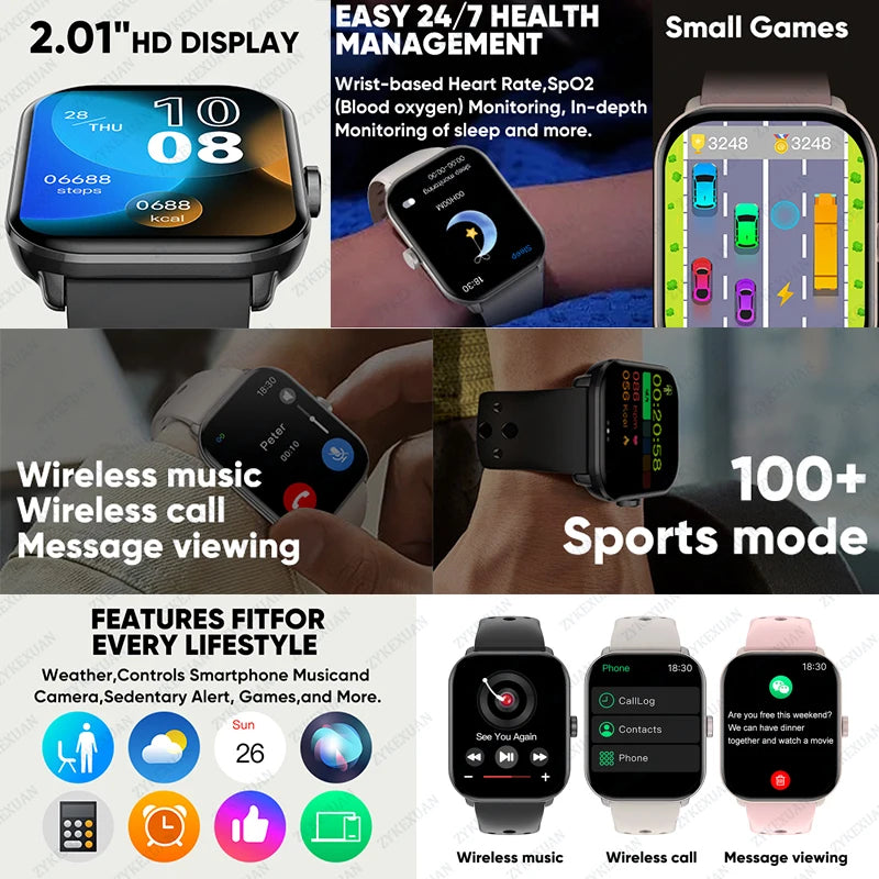 Smartwatches Men Women HD