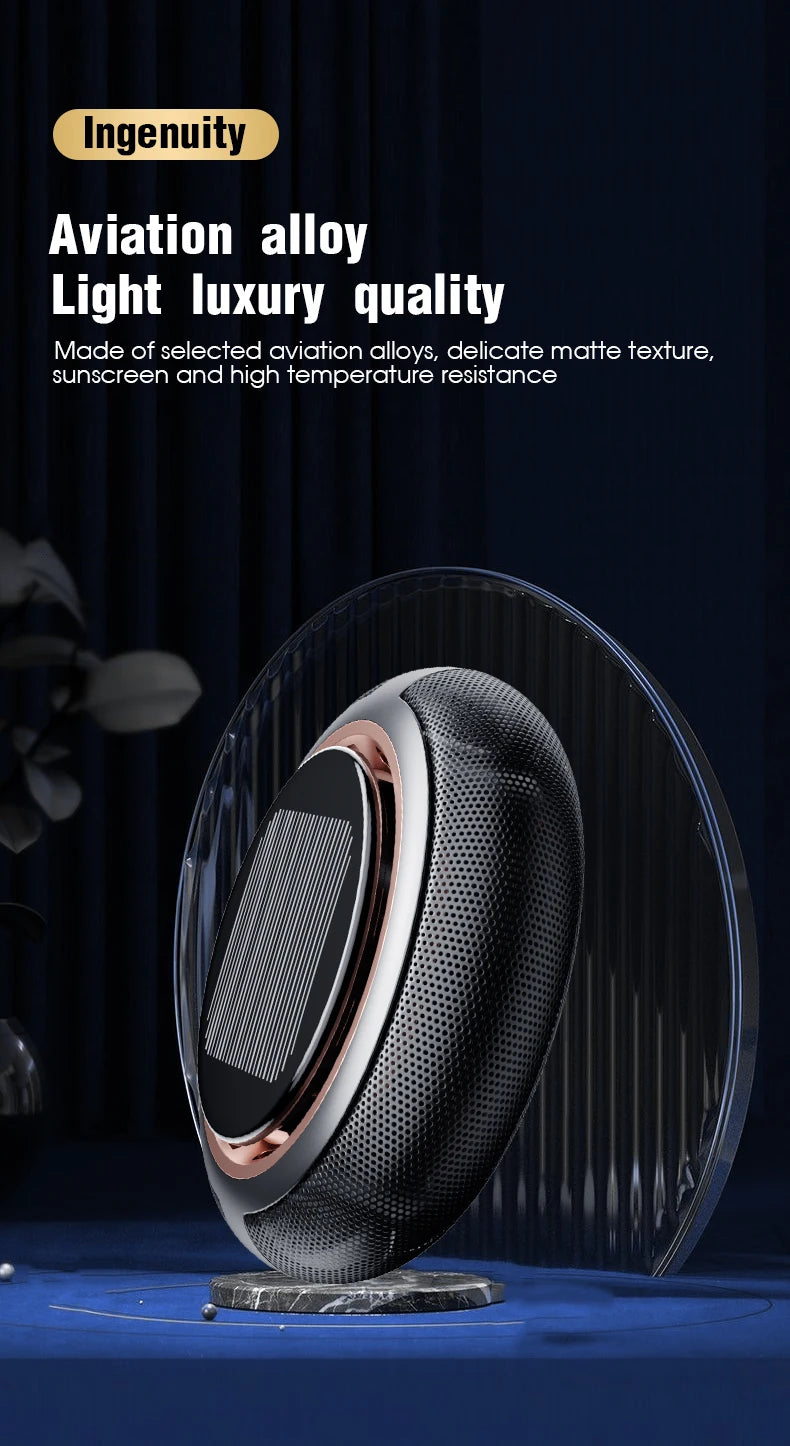 New Solar Energy Rotating Aromatherapy Car Air Freshener