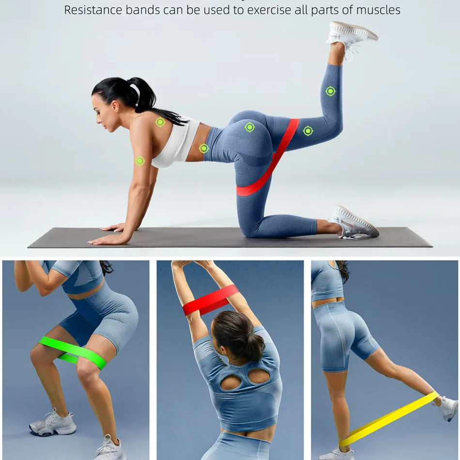 WOSWEIR-Training Resistance Bands Yoga Gym Fitness Gum Pull Up Assist Rubber Band Crossfit Exercise Home Workout Equipment