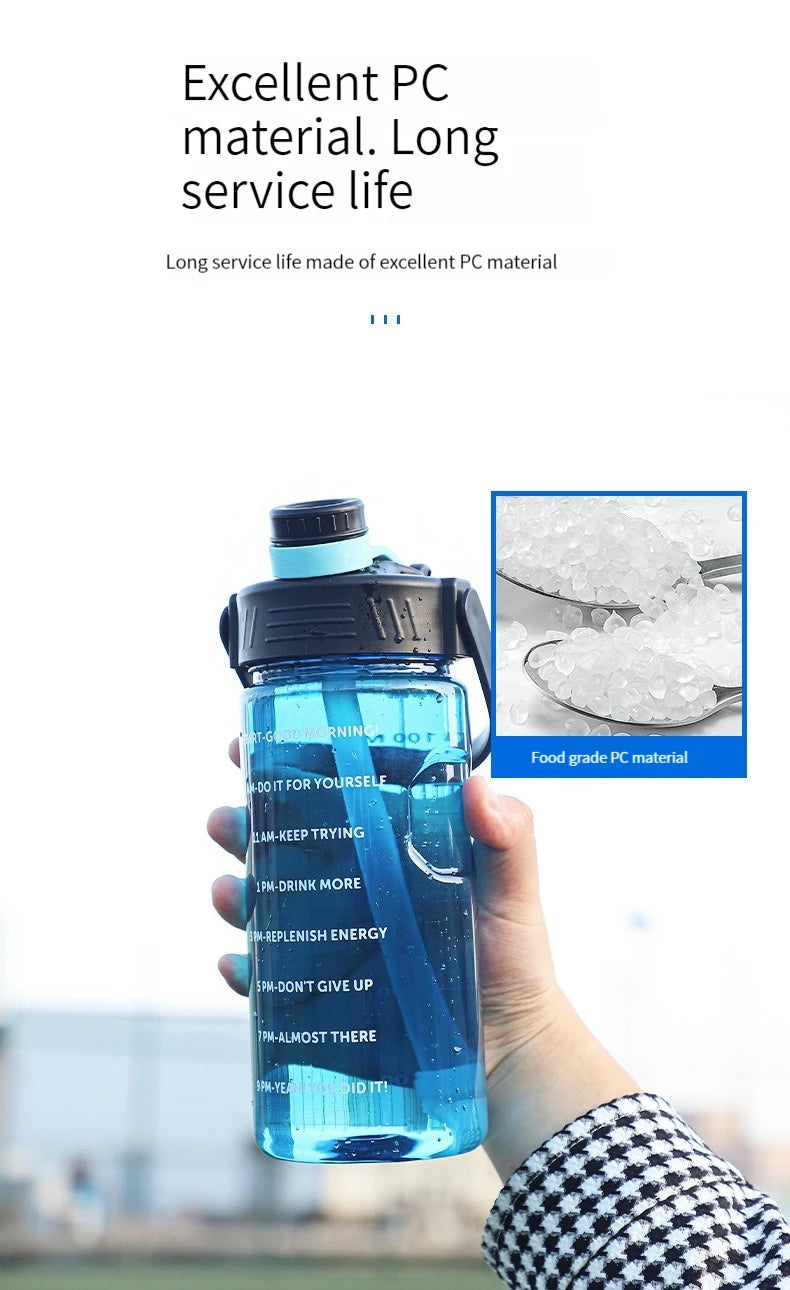 Water Bottle with Straw