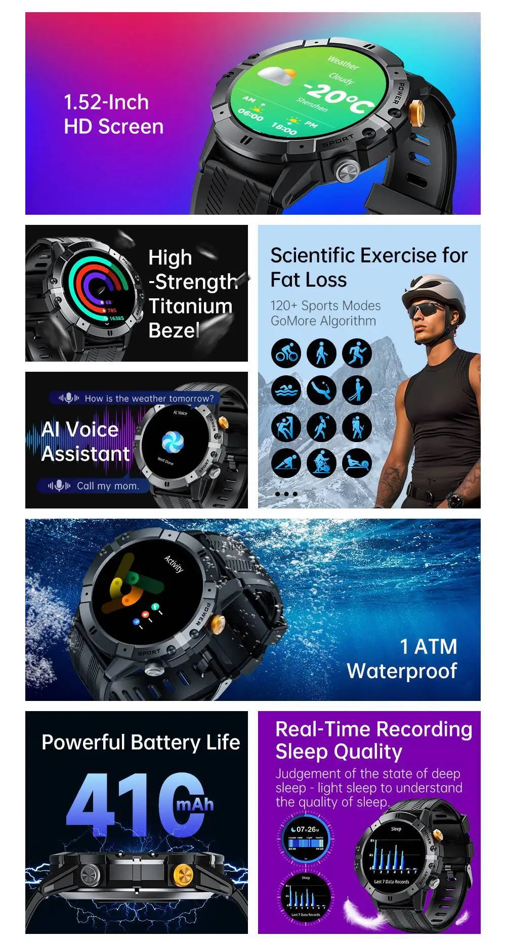 Smart Watch for Lovers, Outdoor Sports