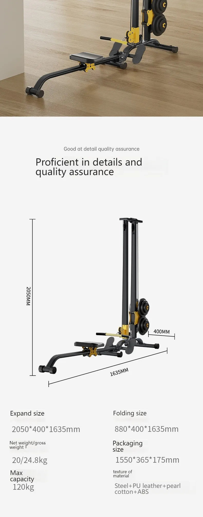 Multifunctional Rowing Machine Fitness Equipment