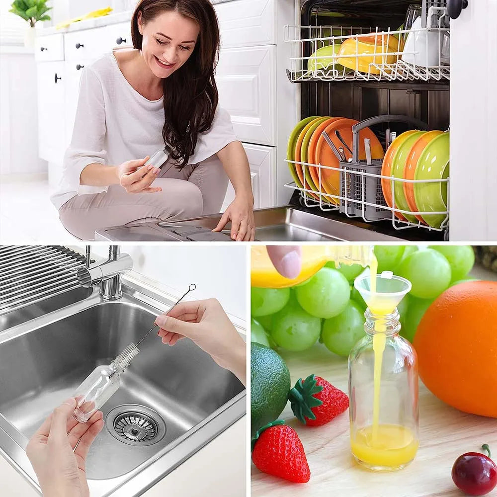 Small Clear Glass Bottles with Lids