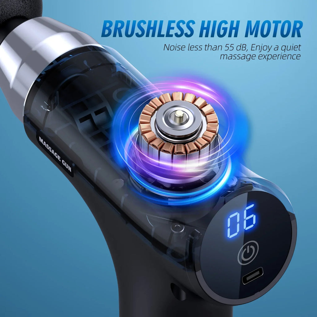 Touchscreen Fitness Equipment  Relaxation Muscle Massager Fascia Gun