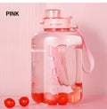 Large Water Bottle with Straw
