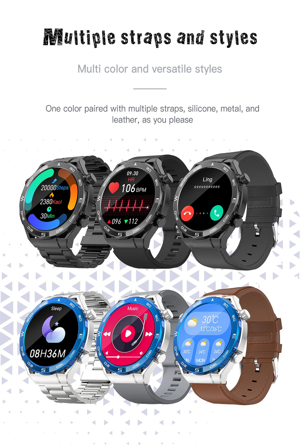 Smart Watch for Men Women Outdoor Activities