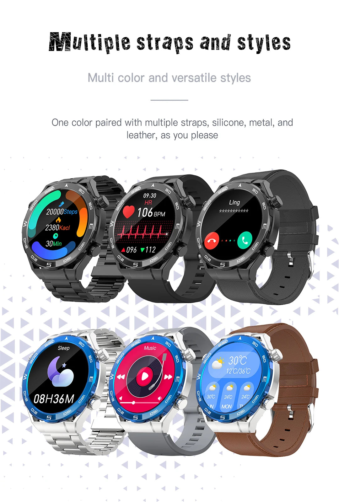 Smart Watch for Men Women Outdoor Activities
