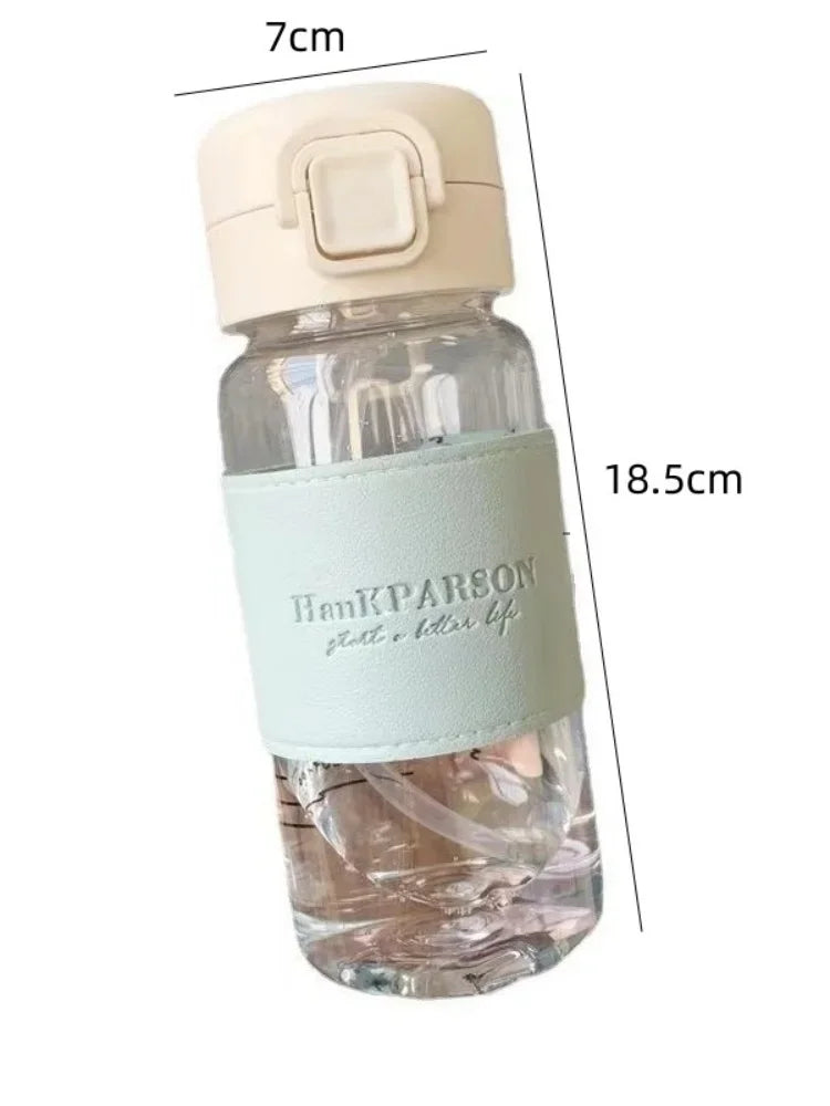 Water Bottle with Straw Creative