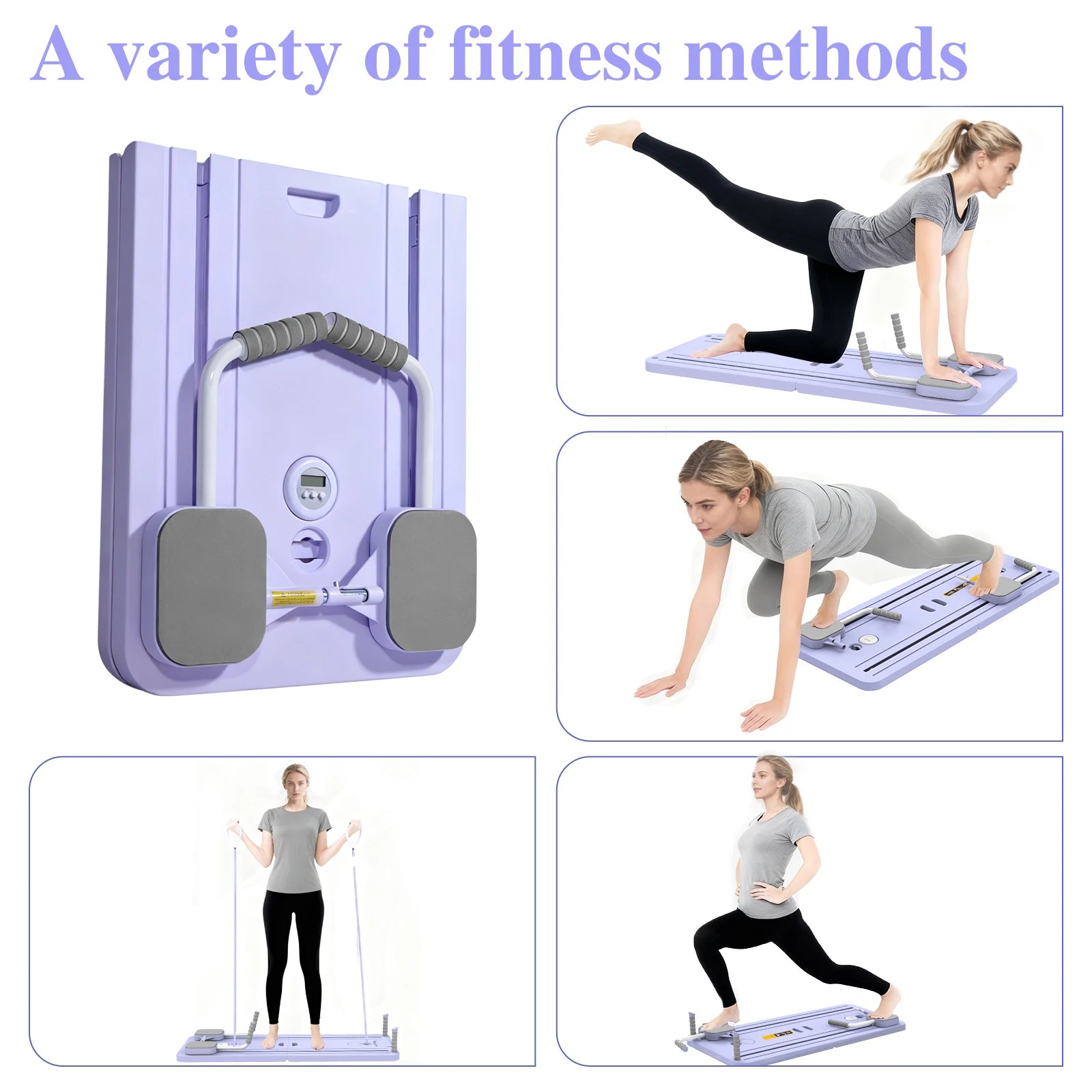 Multifunctional Home Fitness Folding Abdominal Board for Pilates Push Up