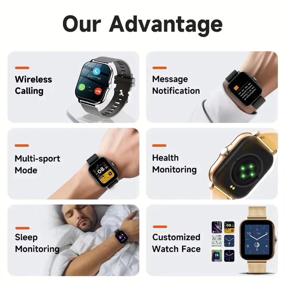 LAXASFIT 2025 New Smart Watch for Men Women