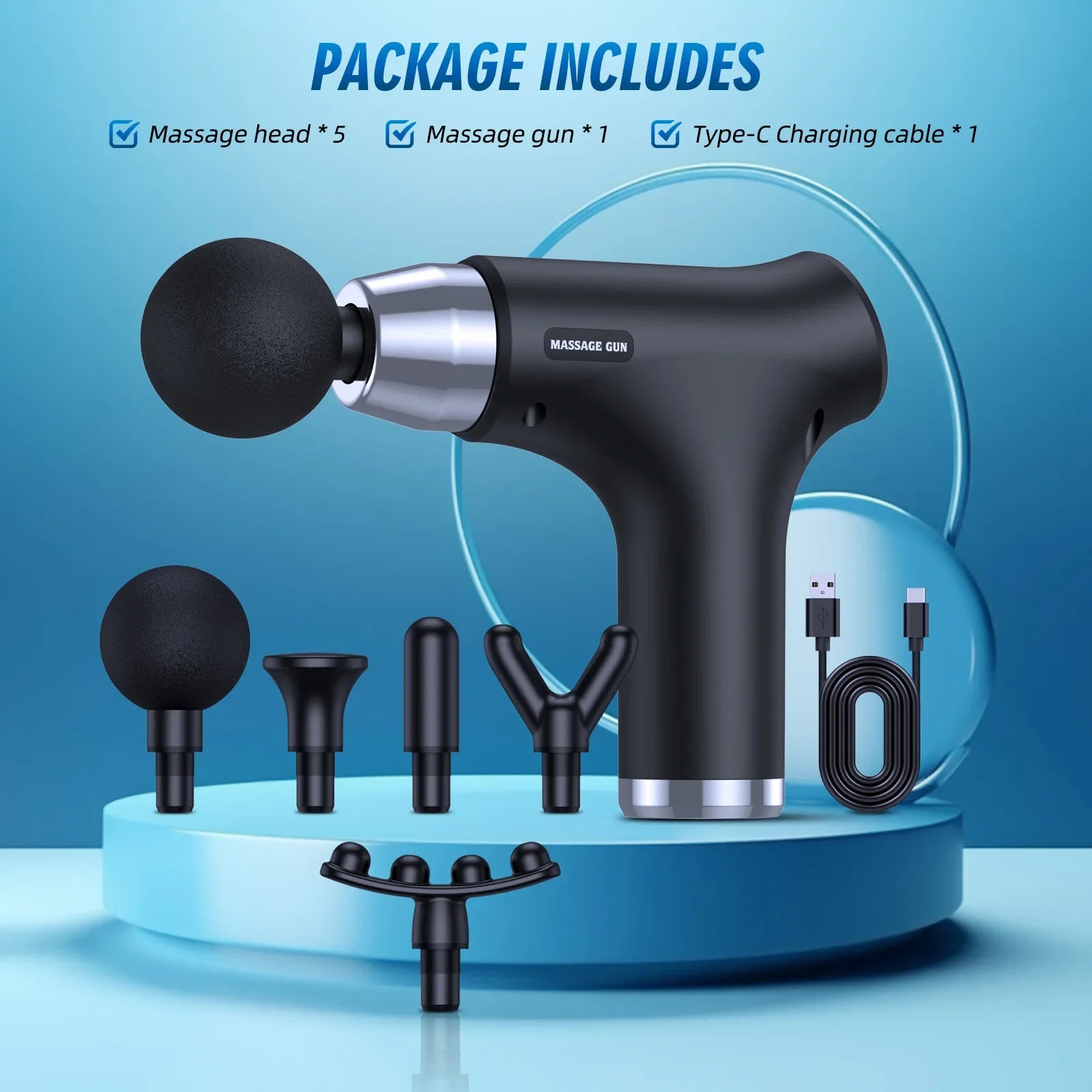 Touchscreen Fitness Equipment  Relaxation Muscle Massager Fascia Gun