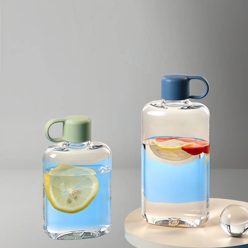 Water Botlte Flat Bpa Free Sport Clear Plastic