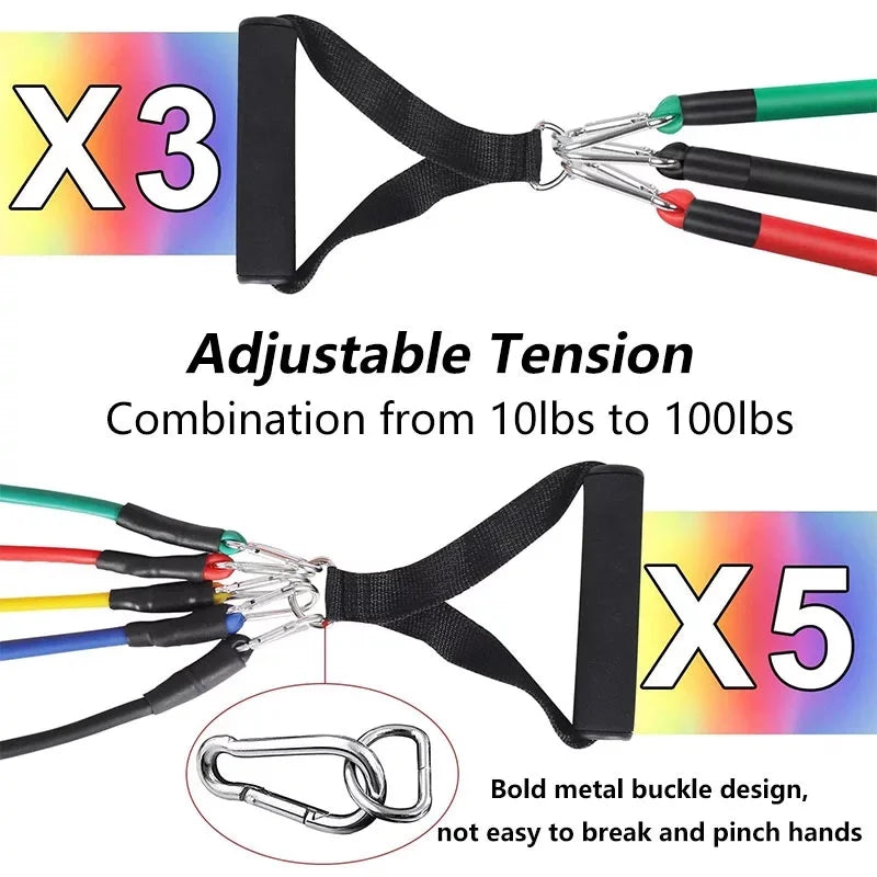 11pcs/Set  Portable Fitness Equipment