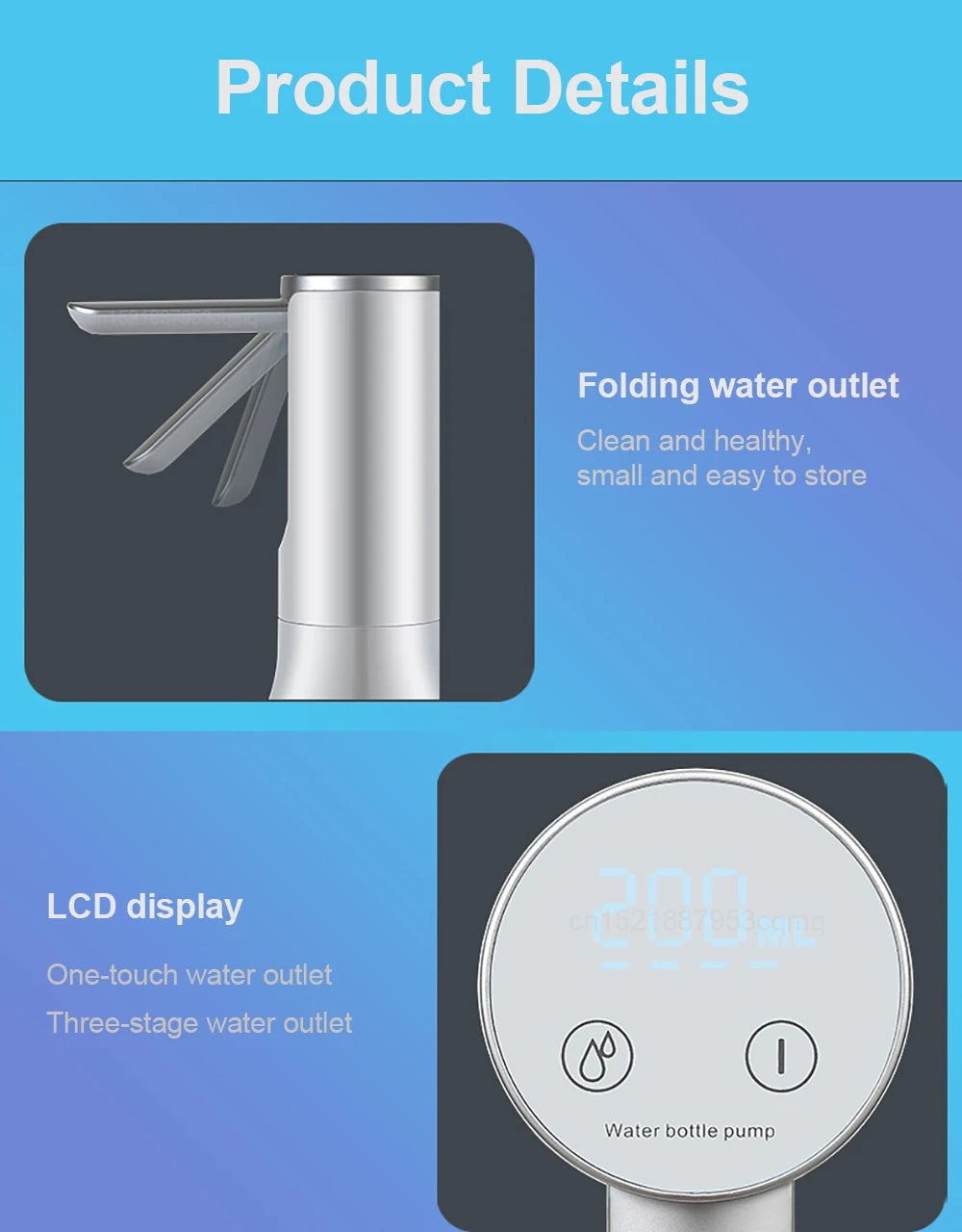Electric WaterBottle Pump