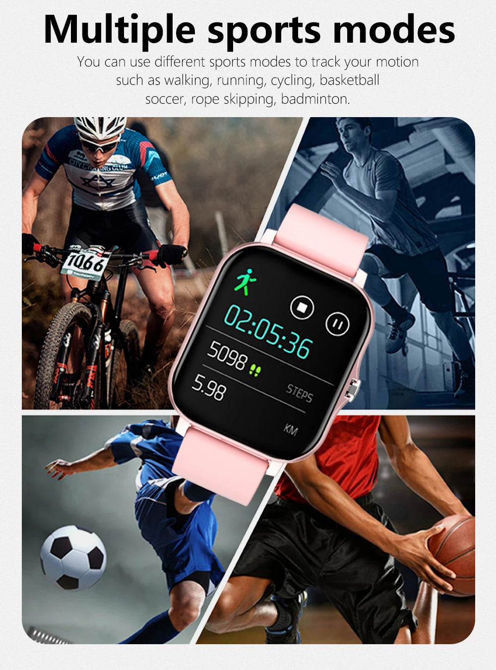 Watch Fitness Clock Waterproof