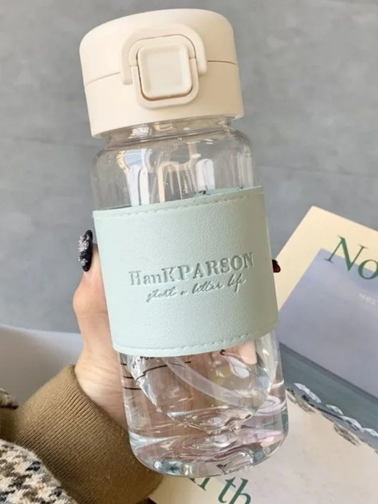 Water Bottle with Straw Creative