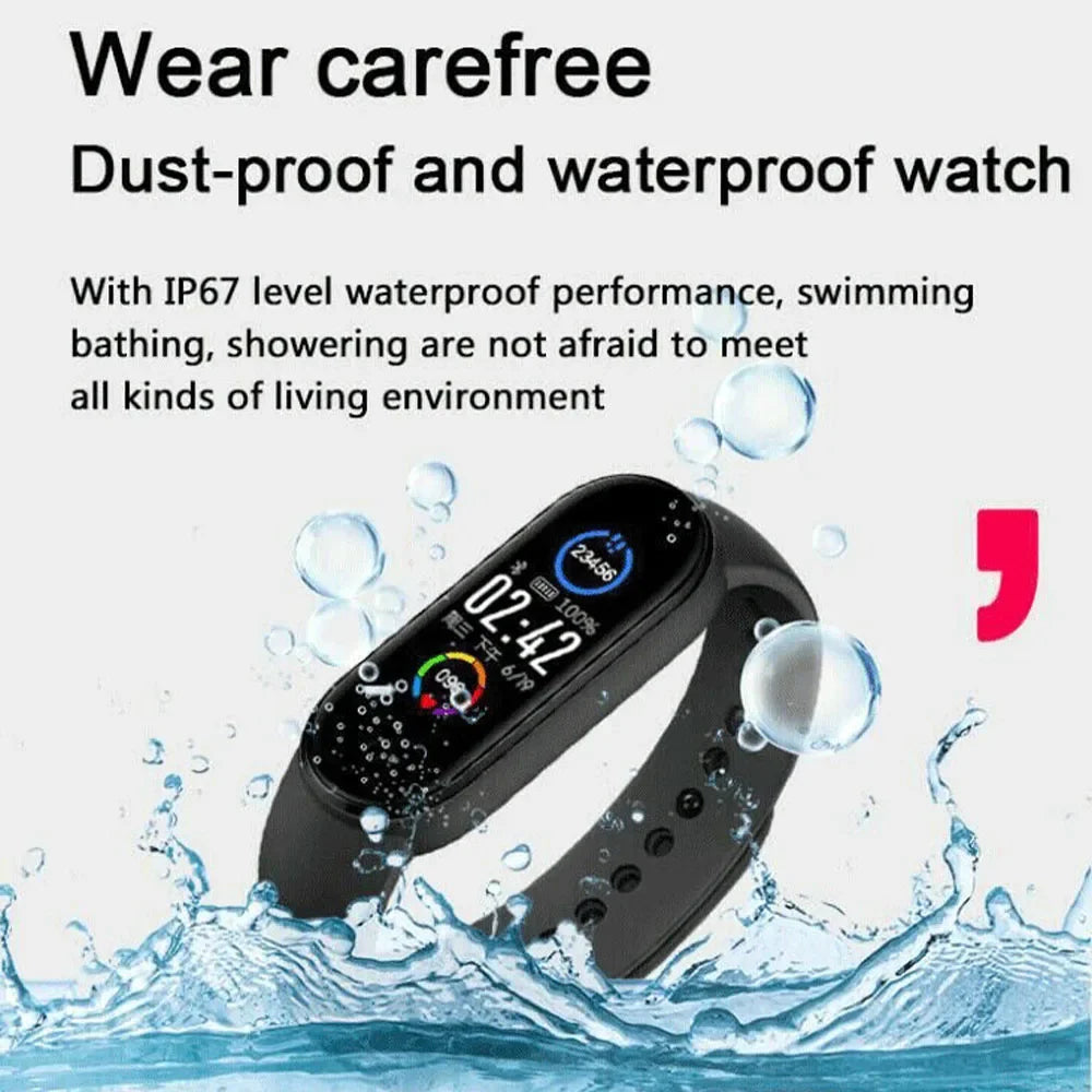 Mens Woman M5 Fitness Sport Wrist Pedometer