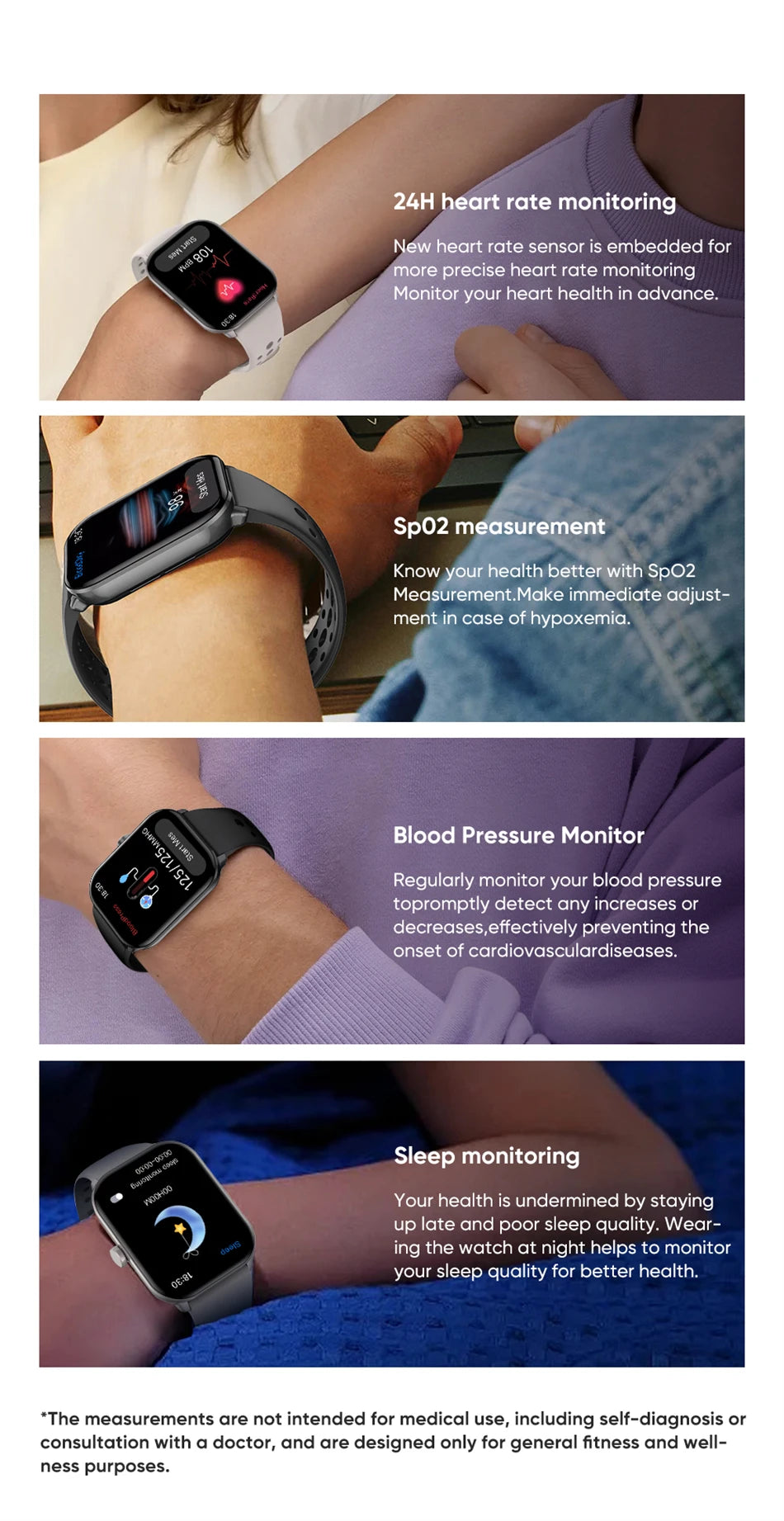 Smartwatches Men Women HD