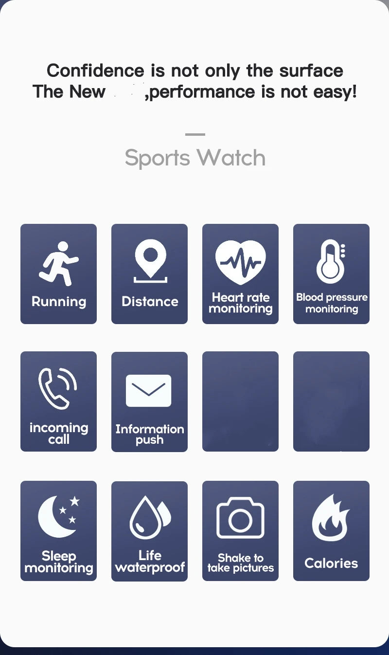 Smart Watch For Women Men Wristwatch